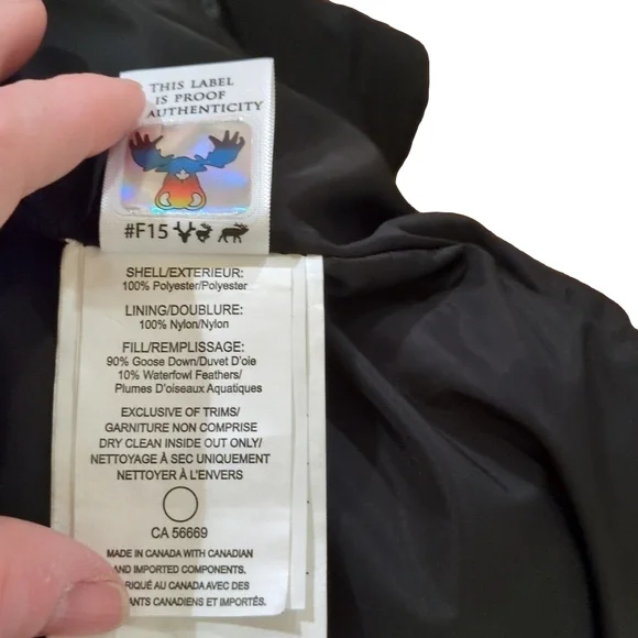 Moose Knuckles Alberta Women’s Parka – Size L, NWT, Black, Goose-Down, Fox Fur - Picture 15 of 16